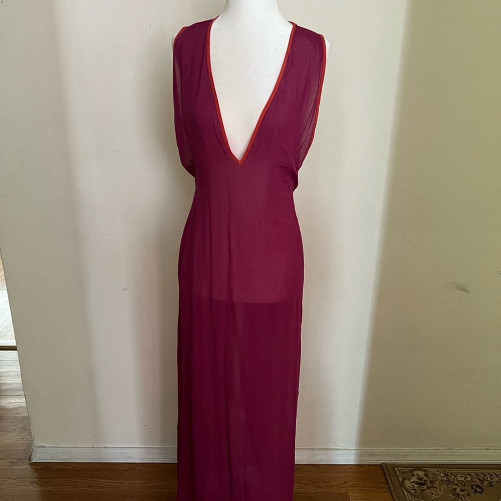 Vix Deep Red Swim Coverup